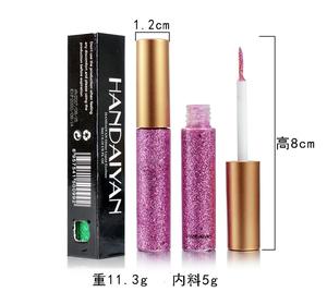 โรงงานอุปทานโดยตรง HANDAIYAN Metallic Liquid <span class=keywords><strong>Eyeliner</strong></span> ฉลากส่วนตัว Glitter <span class=keywords><strong>Eyeliner</strong></span> - Product Image 4