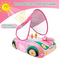 Piscine gonflable pour tout-petits, personnalisable, vente en gros directe d'usine, avec auvent pare-soleil réglable, siège de sécurité, en PVC, pour enfants de 3 ans et plus