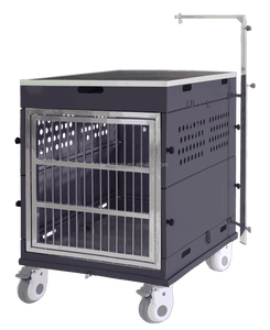 Système <span class=keywords><strong>de</strong></span> <span class=keywords><strong>chariot</strong></span> <span class=keywords><strong>pour</strong></span> <span class=keywords><strong>chien</strong></span> 3-en-1 en aluminium, pliable, avec boîte à outils, tiroir, approuvé par les compagnies aériennes, <span class=keywords><strong>chariot</strong></span> mobile à quatre roues <span class=keywords><strong>pour</strong></span> animaux <span class=keywords><strong>de</strong></span> compagnie, capacité 15 kg - Product Image 5