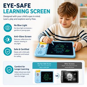Early Education Device 2-1 LCD Plastic Writing Tablet Talking Flash Cards 224 Words Bilingual <b>Educational</b> <b>Toy</b> Writing Board&Card - Product Image 4