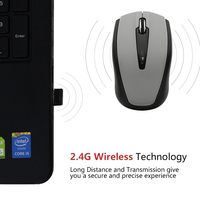 Accessoire informatique, article très vendu, souris sans fil optique LED HM8130 de couleur rose, interface USB, 2,4 GHz, DPI 1200, en stock