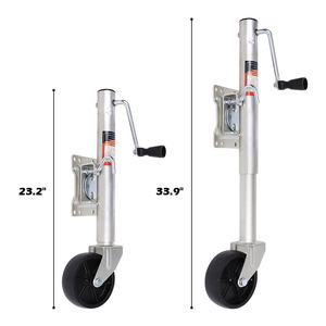 Cric de <span class=keywords><strong>bateau</strong></span> de <span class=keywords><strong>remorque</strong></span> de <span class=keywords><strong>1000</strong></span> livres avec le voyage de roue de jockey de roue en caoutchouc de 6 pouces 10 pouces - Product Image 3