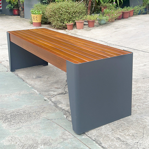 مقعد مع أثاث حضري مجلفن من الصلب مقاعد فناء خارجية في المناطق الحضرية مقاعد عمومية حضرية - Product Image 3