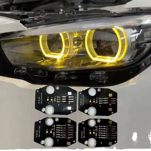 Nuovo Kit LED Giallo Angel Eyes Halo DRL 12V per Alfa <span class=keywords><strong>Romeo</strong></span> Brera Spider 159 dal 2005 al 2011, Accessorio Auto - Product Image 1
