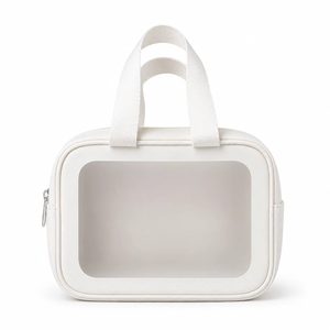Wholesale Frosted PVC Makeup <b>Bag</b> Custom Logo <b>Clear</b> Window Waterproof Cosmetic Organizer Travel <b>Toiletry</b> Pouch Factory - Product Image 2