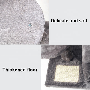 Torre <span class=keywords><strong>para</strong></span> Gatos de Cuatro Niveles con Postes de Sisal <span class=keywords><strong>para</strong></span> Rascar y Condo <span class=keywords><strong>para</strong></span> Gatos de Interior - Product Image 3