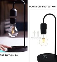 Ampoule LED flottante à lévitation magnétique personnalisée avec chargeur sans fil
