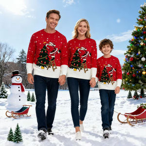 Pull de Noël personnalisé pour la famille : Modèles assortis père-mère-enfant, motif sapin, et pull de Noël original et moche pour adulte - Product Image 2