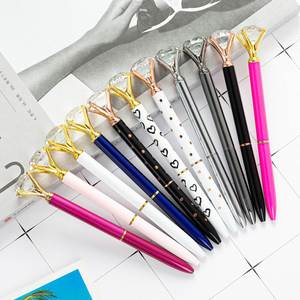 Customized X526 -1Jh Promotional Ballpoint <b>Pen</b> with Crystal Diamond Top and Big Diamond for Sports Use Black Ink - Product Image 4