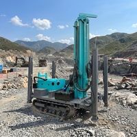Nouvelle machine de forage de puits d'eau pneumatique diesel DTH avec compresseur et pompe à boue intégrée