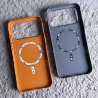 Coque de téléphone portable antichoc magnétique robuste en PC mat ondulé de luxe pour iPhone 14 15 16 17 Pro Max
