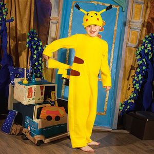 <span class=keywords><strong>Pikachu</strong></span> Kinder kostüm 5-12 Jahre alter Cartoon-Overall und Hut-Set für Halloween-Themen partys Anime-Kostüme - Product Image 4