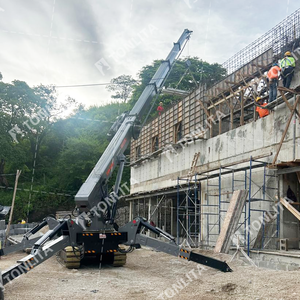 รถเครน Tonlita Crane RC ยอดนิยมในยุโรป ออสเตรเลีย เยอรมนี รถเครนตีนตะขาบ 16 ตัน SPYDERCRANE พร้อม Fly Jib  กระเช้าเคลื่อนที่สำหรับคนทำงาน รถเครนแบบ Spider Crane - Product Image 6