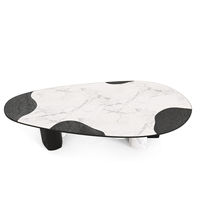 Meubles de salon modernes et luxueux sur mesure, tables à manger contemporaines en marbre nordique pour hôtel, restaurant