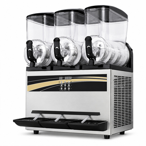 Máquina Comercial para Bebidas Congeladas, Máquina de Granizados de 15Lx3 Tanques, Máquina de Bebidas Congeladas de Acero Inoxidable para Margaritas y Smoothies, <span class=keywords><strong>180</strong></span> Vasos - Product Image 1