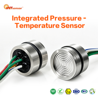 Capteur de température et de pression intégré 10 kPa-100 MPa, cavité à huile de silicium, double mesure, 316L, 6 fils, précision mV 0,25 % FS