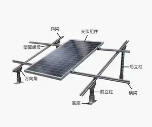 Best Price Xiamen Solar Mounting System Solar Panel Ground Mounting Aluminium Photovoltaic Brackets