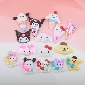 Resin Craft Flatback Embellishments Hair Clips Cartoon Resin Charms for DIY Craft Scrapbooking Jewelry Making