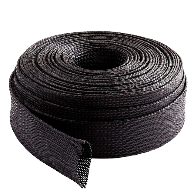 Nylon Braided Sleeve 6mm Expandable Flexible Wear-resistant Cable Management Split Braided Sleeving Protect Cables