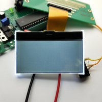 Livraison rapide, écran LCD 12864 FSTN COG rétroéclairage blanc positif SPI 8080 parallèle 128x64 points, module LCD graphique pour radios