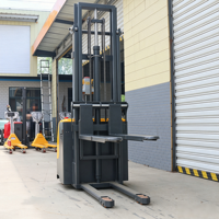 1-Tonnen Automatischer Stehender Kleiner Elektrischer Palettenhubwagen mit Hydraulischem Hub für Industrielle Lagerhaltung und Materialtransport