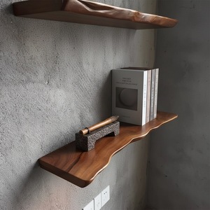 Étagère murale en bois massif, dimensions personnalisées, certifiée ISO14001, respectueuse de l'environnement, étagère de <span class=keywords><strong>cuisine</strong></span> en bois massif - Product Image 3