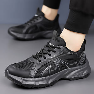 รองเท้าวิ่งน้ำหนักเบาใส่สบายสำหรับผู้ชายระบายอากาศได้ดีตาข่ายด้านบนนุ่มรองรับแรงกระแทกทนทานทันสมัยสำหรับฤดูใบไม้ผลิ - Product Image 6