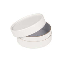 Produits promotionnels, petite boîte en carton ronde, tube cylindrique blanc avec couvercle et base pour l'emballage de cosmétiques