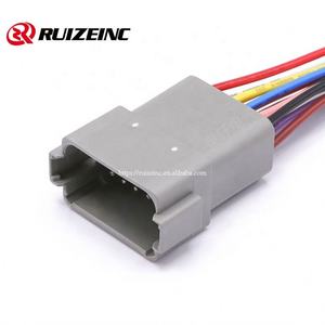 Deutsch DTM <span class=keywords><strong>2</strong></span> 3 4 6 8 12-poliger wasserdichter elektrischer Kabelst ecker PVC-Stecker Buchse 15CM 20AWG Kabelbaum für Automobile - Product Image 4