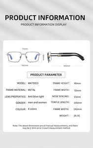 2025 79003 Kare Optik Çerçeveler Erkekler İçin Ahşap Saplı Gözlük Çerçeveleri Klasik Retro Moda Şeffaf Lensli Gözlük Çerçeveleri - Product Image 5
