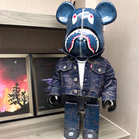 Figurine de décoration intérieure de créateur de mode, modèle de jouet officiel Bape Bearbricks en ABS, 70 cm, 1000%