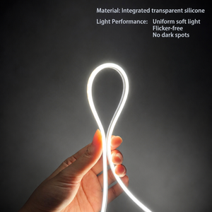 Tira de LED COB Ultra Estrecha de 3mm, 12V, Silicona, 3000K 4000K 6000K, Flexible y Cortable, para Iluminación de Armarios y Guardarropas - Product Image 1