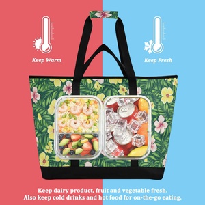 Factory Picnic Handbag Insulated Large Cooler Custom Hawaii Style Shopping Tote Beach Bag Insulated Cooler Bag - Product Image 4