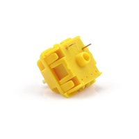 Interruptor de Teclado mecánico para juegos de ordenador, tapa de KS-25, dorado, amarillo, dorado, marrón, GATERON, táctil lineal, oferta