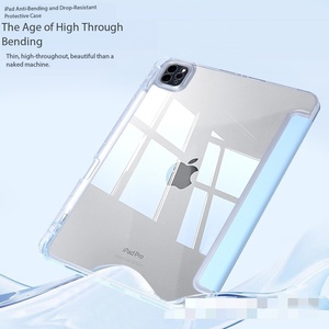 Soporte Acrílico Plegable en Y 2 en 1 Personalizado para <span class=keywords><strong>iPad</strong></span> Air5/<span class=keywords><strong>Pro</strong></span> de 11 Pulgadas, con Ranura para Lápiz y Funda Protectora para Tablet - Product Image 3