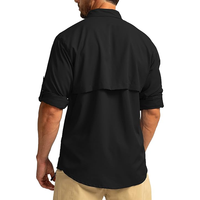 Chemise de pêche multi-poches personnalisée pour homme, manches longues, légère, boutonnée, vêtement de travail utilitaire pour les marques d'extérieur, vente en gros