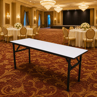Table pliante rectangulaire pour salle de banquet, table pliable portable pour hôtel, mariage, restauration, événement, fête
