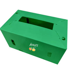 Geri dönüşümlü PP oluklu plastik meyve ambalaj kutusu PP plastik katlanır taşıma kutusu sebze saklama kutusu - Product Image 3