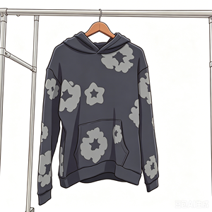 Sudadera con Capucha Oversize de Felpa Francesa 100% Algodón de Alta Calidad 2026 con Estampado 3D de Araña para Impresión Puff, Manga Larga y Cuello 555 - Product Image 1