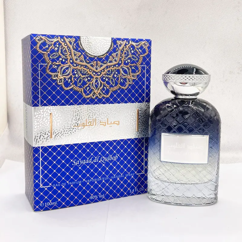 Kualitas tinggi 100ML parfum pria dan wanita wangi Uni Emirat Arab Dubai Timur Tengah biru