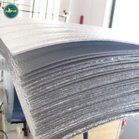 Rouleau d'isolation en mousse EPE avec feuille d'aluminium, matériau d'isolation thermique pour boîte, doublure isolante, adhésif arrière EPE