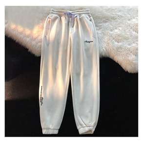 Factory Stock Harlan Jogging hose Einfacher Stil Hip Hop Legged Stickerei Plüsch Warme Wintersport Freizeit kleidung - Product Image 3