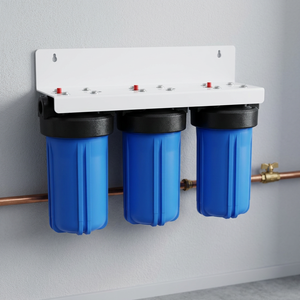 HSU 3 Stage 10 Inch Big Blue Manual Tankless <b>Water</b> <b>Filter</b> Plastic Bracket Cover Whole House Hotel Car Use-Eco-Friendly 100 GPD - Product Image 3