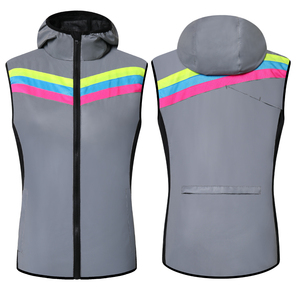 Hoge kwaliteit dames veiligheidsvest fietsjas reflecterend zilver - Product Image 1