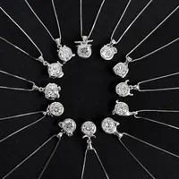 Doğum günü hediyesi 925 ayar gümüş 12 burç kolye hiçbir solmaya gerdanlık astroloji kolye takı zincirleri kadınlar için 2021