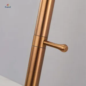Sıcak yeni tasarım halka su tasarrufu gül altın modern basit paslanmaz çelik musluk