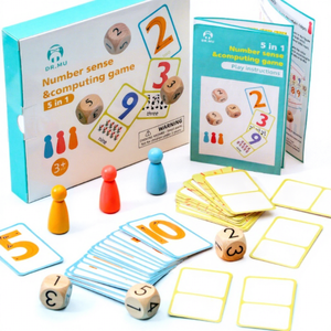 Iluminación para niños Educación temprana 5 <span class=keywords><strong>en</strong></span> 1 Operación de detección de números Herramienta de enseñanza de matemáticas Juego de mesa interactivo Juguete - Product Image 1