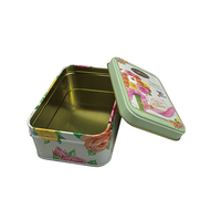Boîte à bonbons personnalisée en métal, boîte à biscuits, boîte à gâteaux, emballage en métal pour desserts, boîte en métal de qualité alimentaire pour boulangerie, logo imprimé