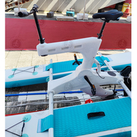 Vélo aquatique gonflable portable en PVC de qualité supérieure, personnalisé en usine, pour le jeu aquatique