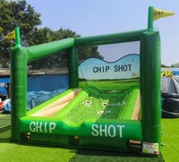 Jeu de golf gonflable d'intérieur et d'extérieur pour le putting, défi de cible de putting pour événements sportifs et location d'activités scolaires